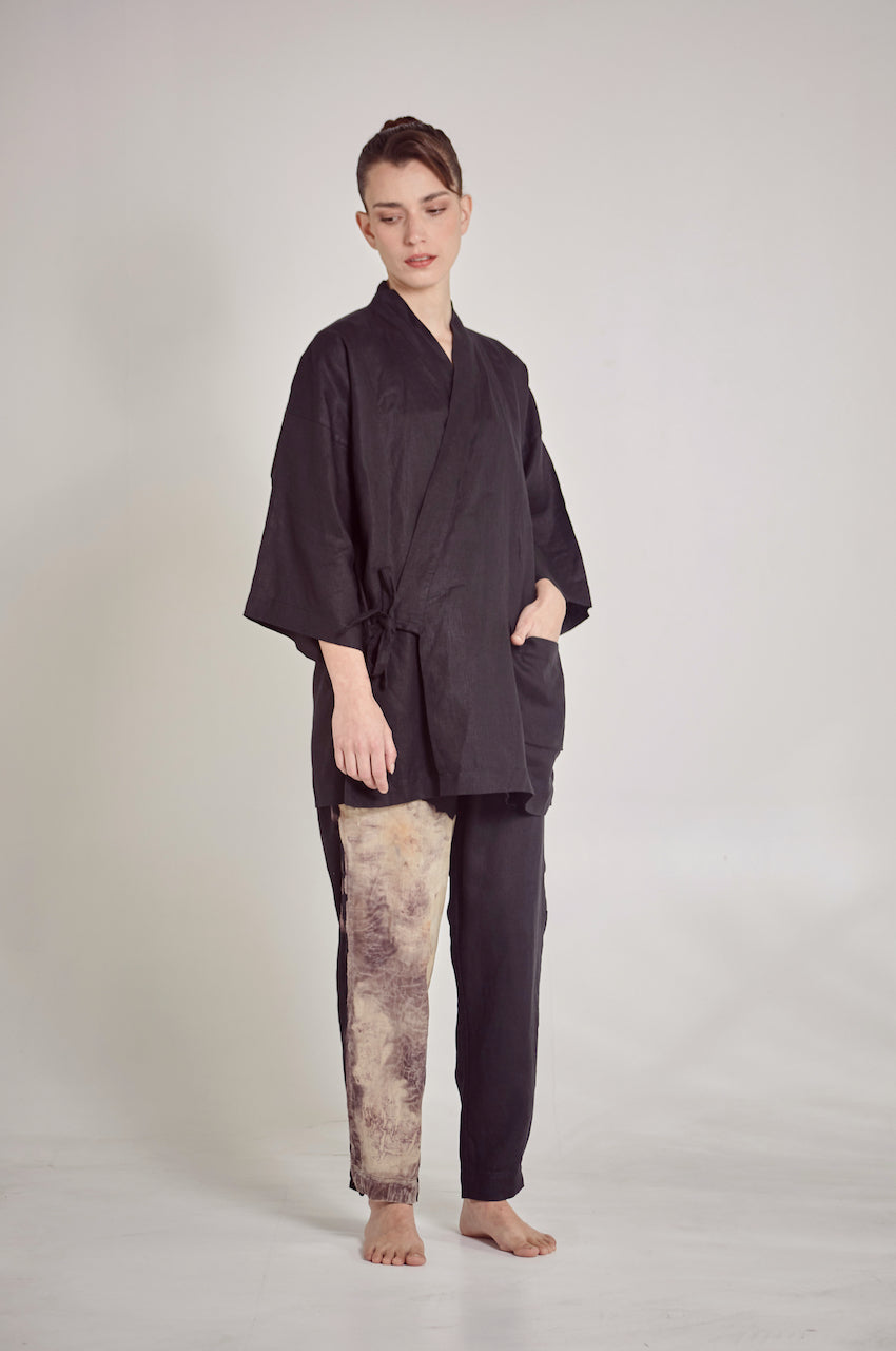 Black Moonlit Kimono