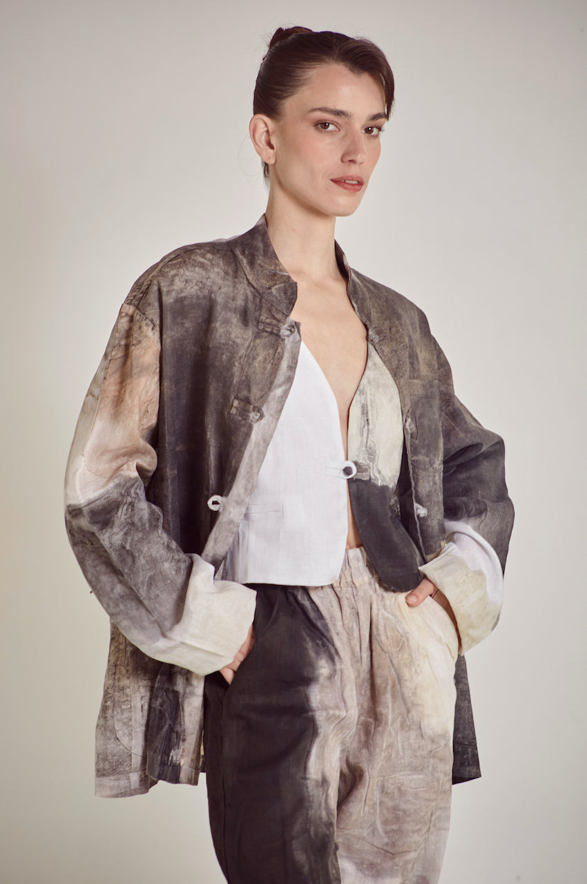 Gray Tangsuit Jacket